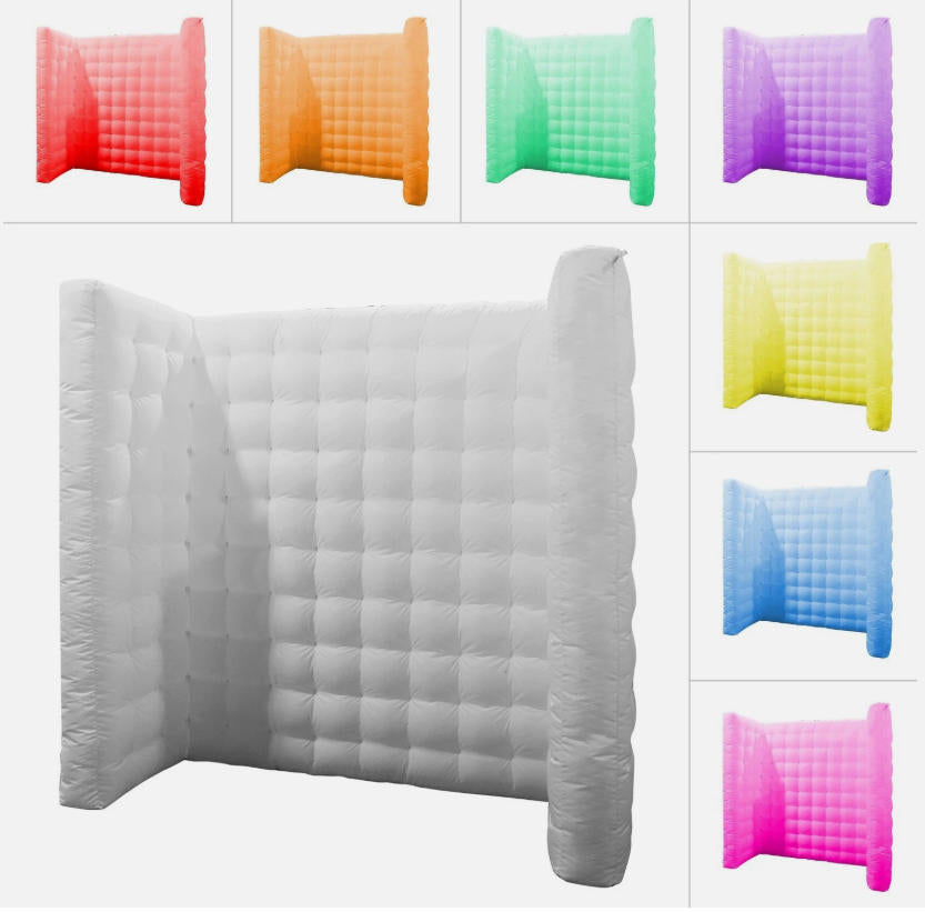 Inflatable photo booth wall background frame with LED for Party