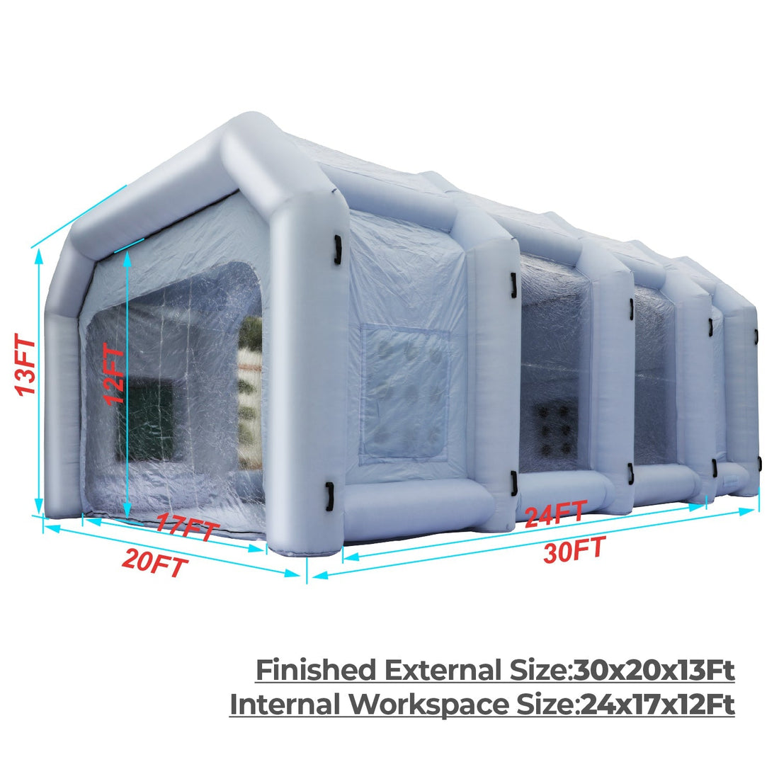 inflatable paint booth for trucks