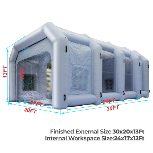 inflatable paint booth for trucks