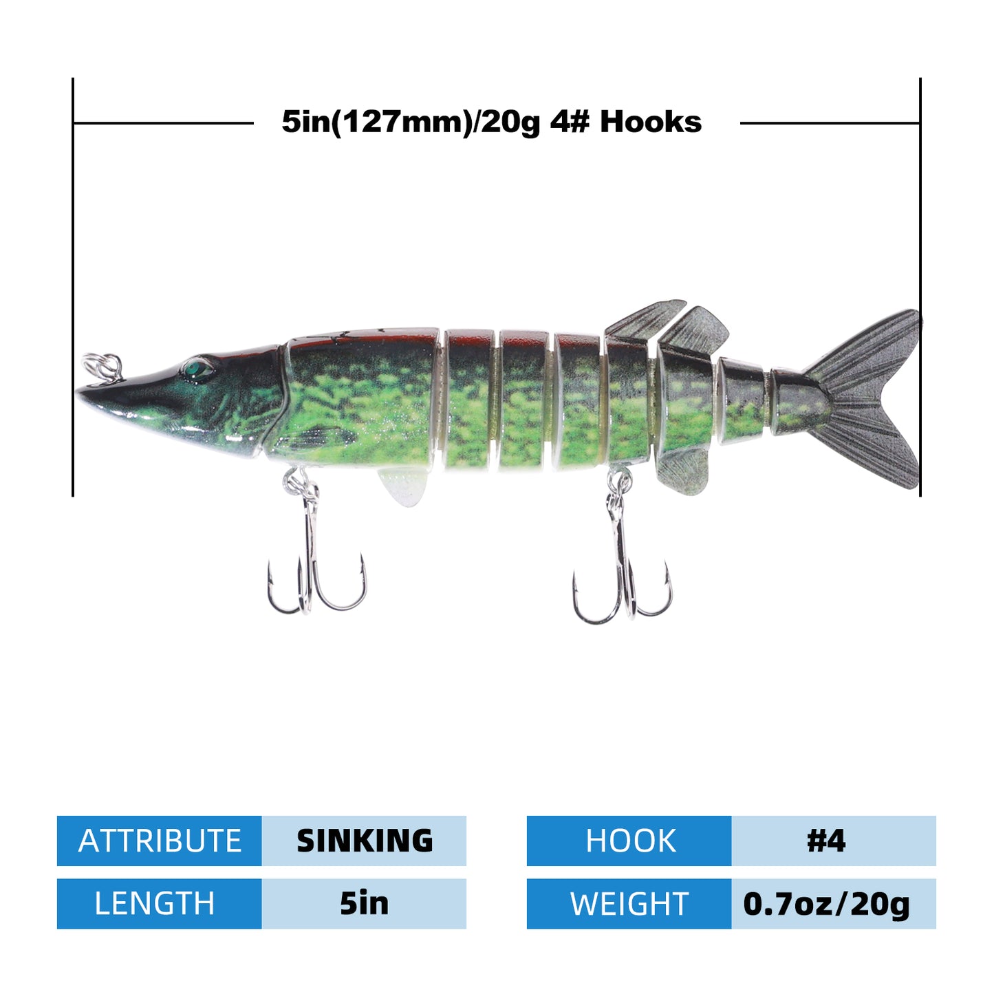 Fishing Lures, Multi jointed Segement Fishing Lure, Swimbait crankbait