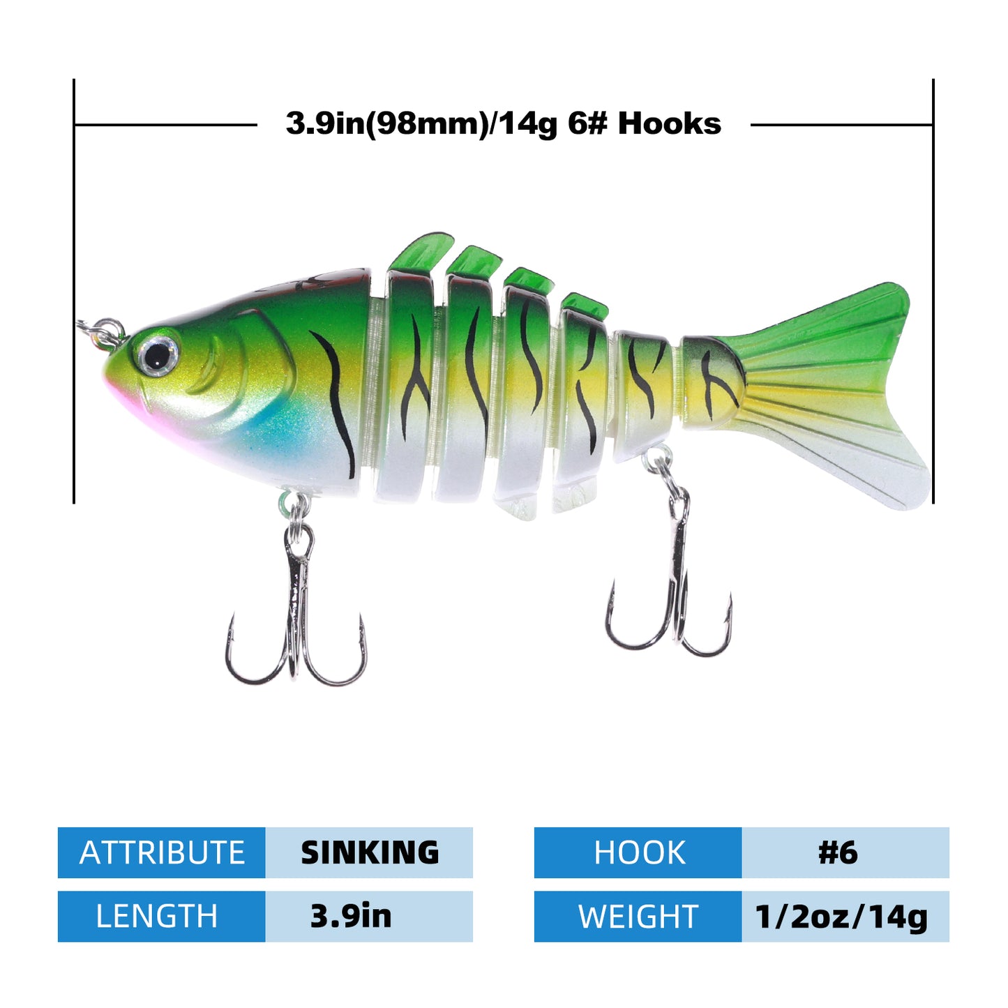 Fishing Lures, Multi jointed Segement Fishing Lure, Swimbait crankbait