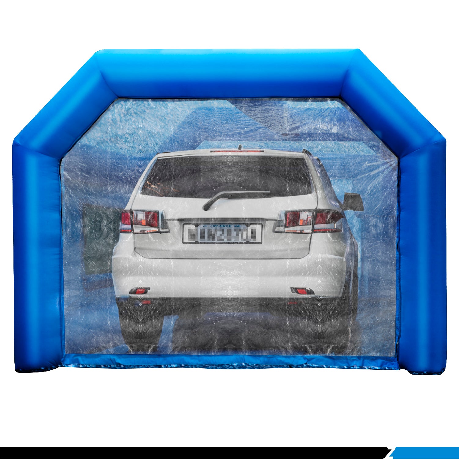 Blue Camouflage Inflatable Paint Booth Portable Car Spray Booth