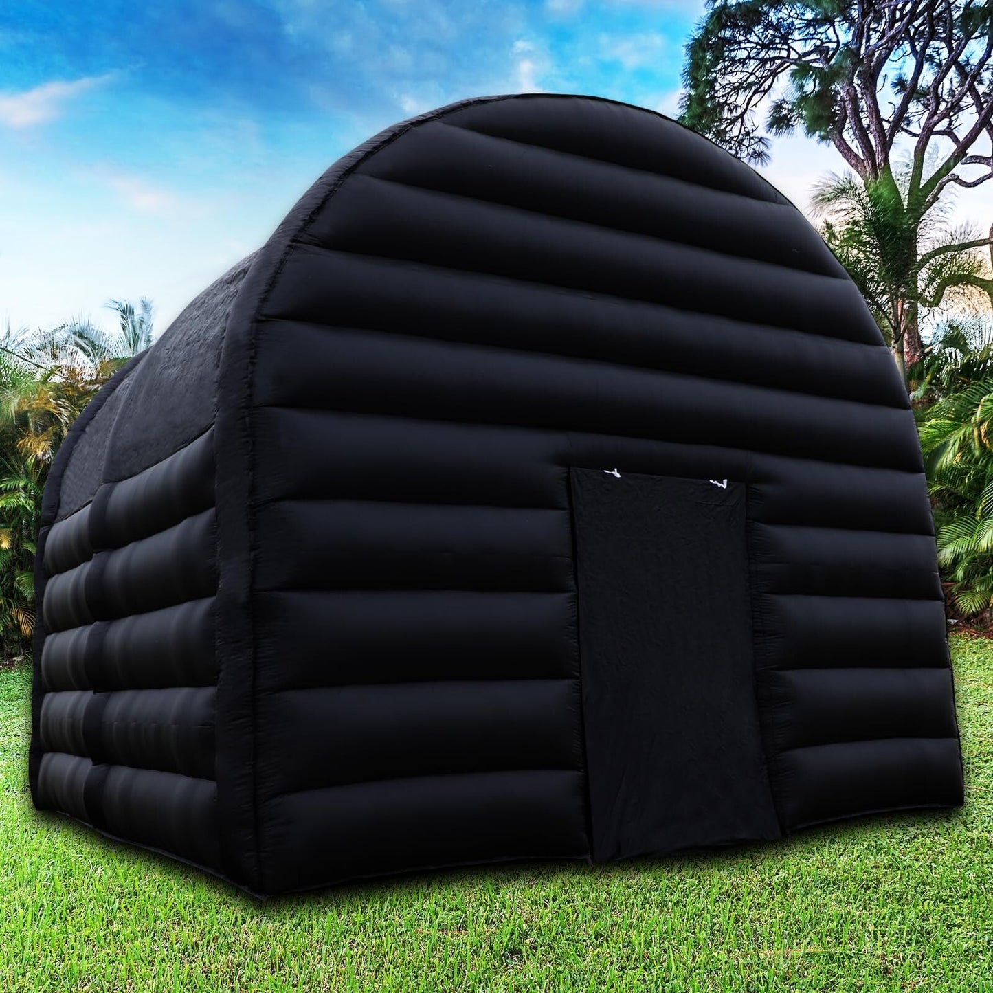 Large Black Inflatable Tent 15x15x14FT Includes Blower